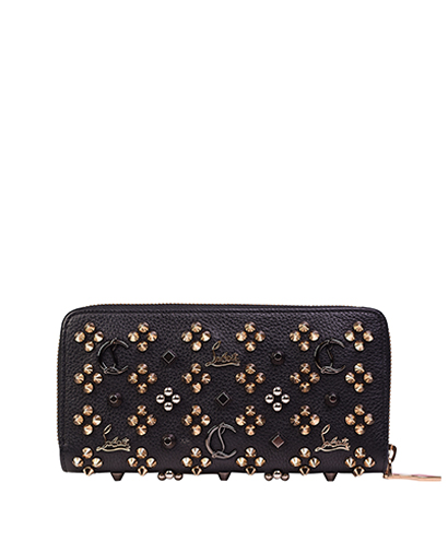 Louboutin Embellished Zip Around, front view